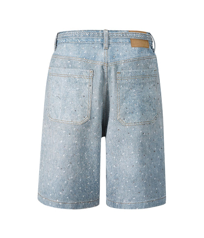 AZUL RHINESTONE SHORTS